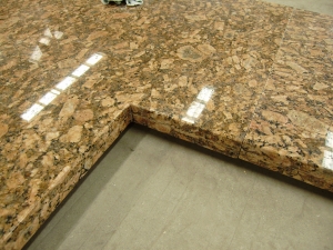 Polished Giallo Fiorito Granite Prefabricated Countertops