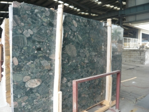 Green marinace Granite Slabs ( Green Cobble)