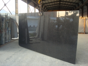 Wholesale Price Black Galaxy Granite Slab