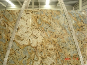 Tiger Yellow Granite Gangsaw Slab for countertop