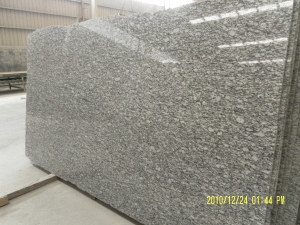 Spray White / Sea Wave Chinese White Granite Strip slab