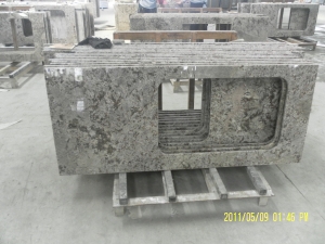 Aran white Granite Prefab Kitchen Countertop