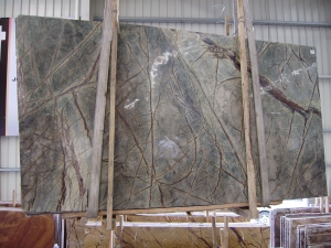 Tropical Rain Forest Green Marble Flooring Tiles