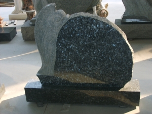 Blue Pearl Angel Headstone & Monuments