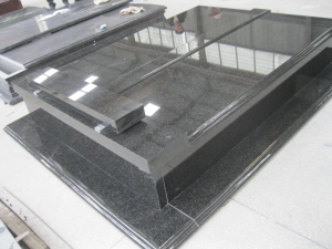 Nero Impala Black Granite Gravestone
