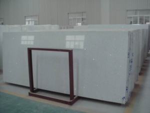 Artificial Quartz Slabs Kitchen Tops ( Crystal White Quartz)