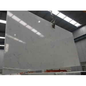 Carrara White Quartz Slabs for Kitchen Countertop